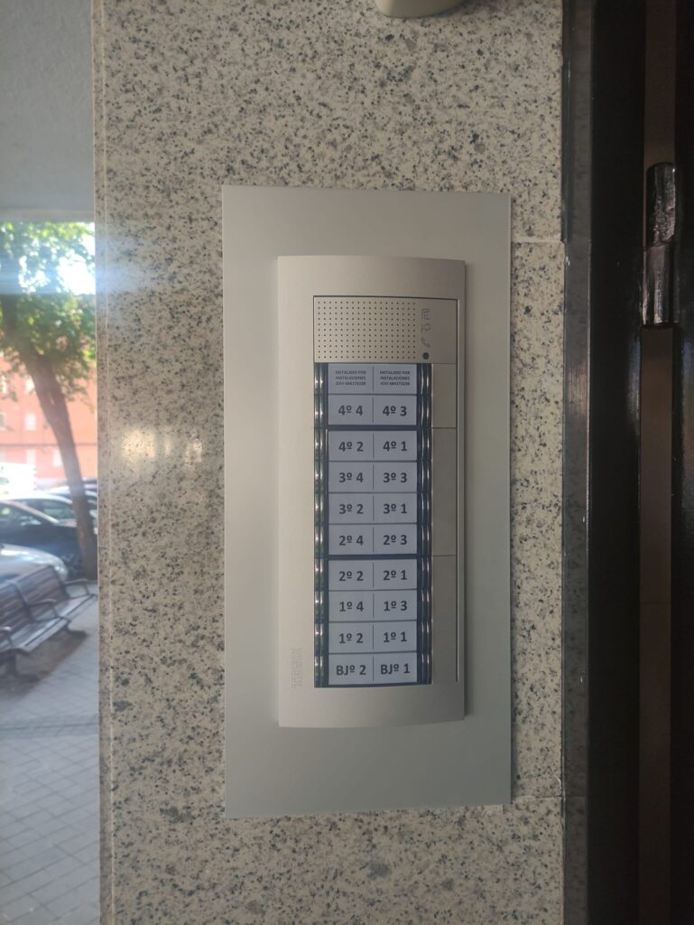Porteros automáticos y videoporteros en Madrid Sur
